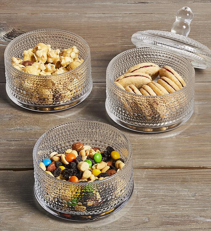Glass Candy Jar and Treats